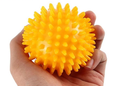 Hard thorn massage ball hand holding thorn ball touch training ball Health DealSniper.net Yellow 8cm
