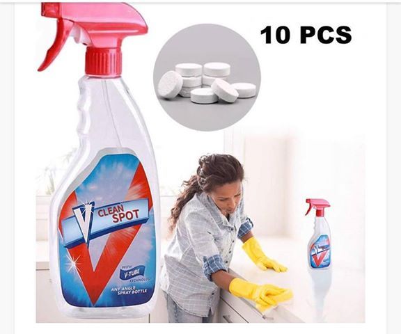 Multi-functional effervescent spray cleaner Vehicle DealSniper.net RED10pcs+bottle buy 1