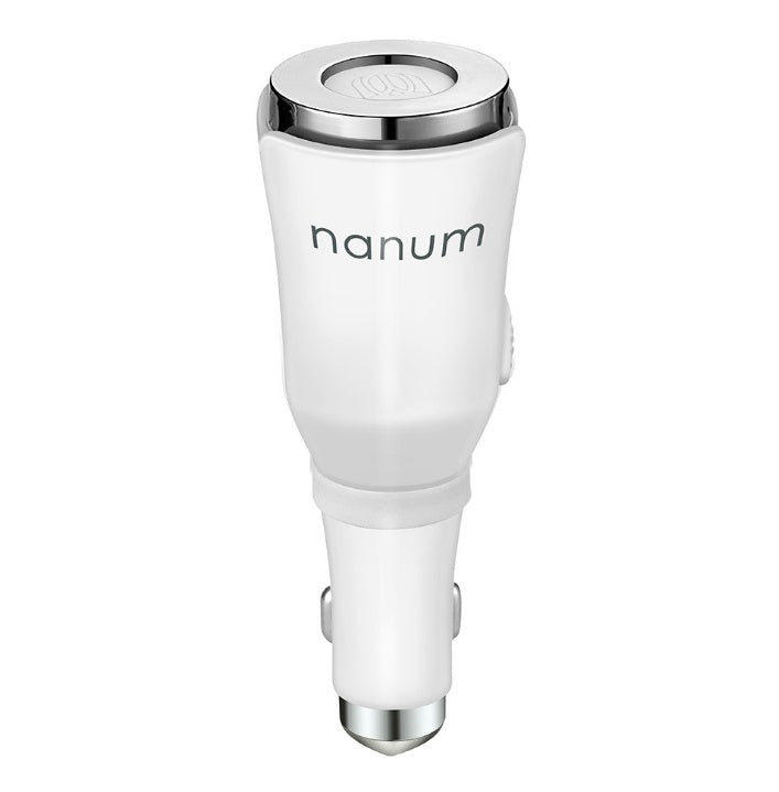 Car Aroma Diffuser with Dual Power USB Car Charger 5-Color Vehicle DealSniper.net White