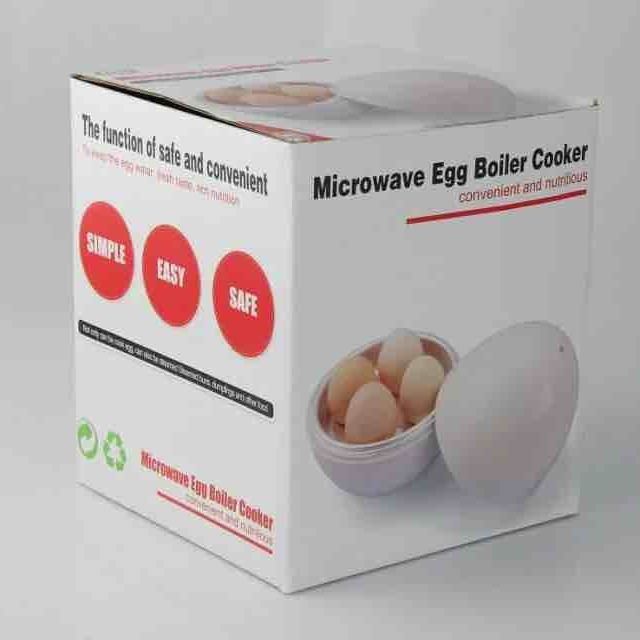 Capacity For 4 Eggs Microwave Egg Steamer Boiler Cooker Kitchen DealSniper.net