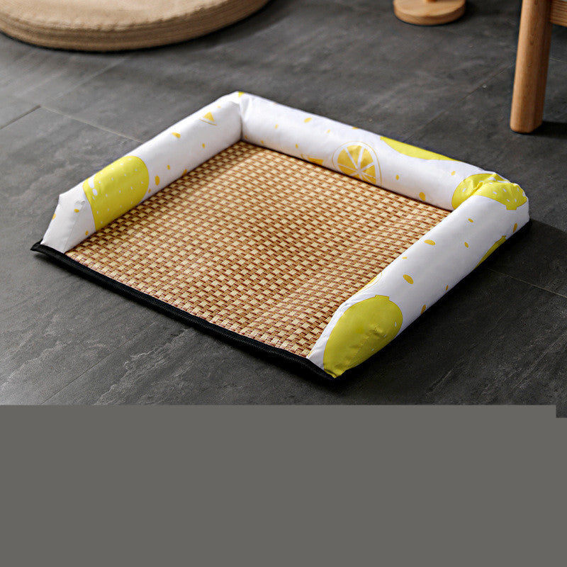 The New Summer Cool Nest To Cool Off The Heat And Cool The Mat Through Pets dealsniper-net Yellow b S