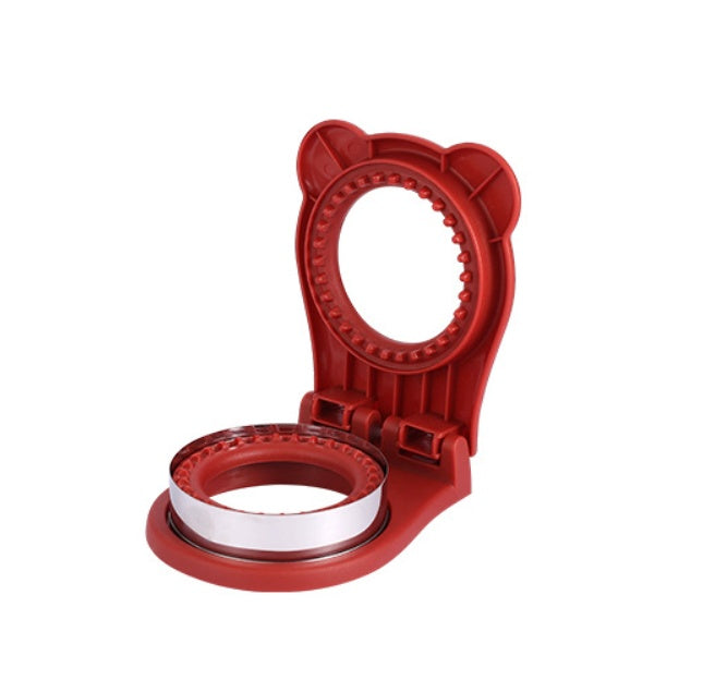 New Stainless Steel Sandwich Cut Mold Toast Pocket Bread Kitchen DealSniper.net Round Red