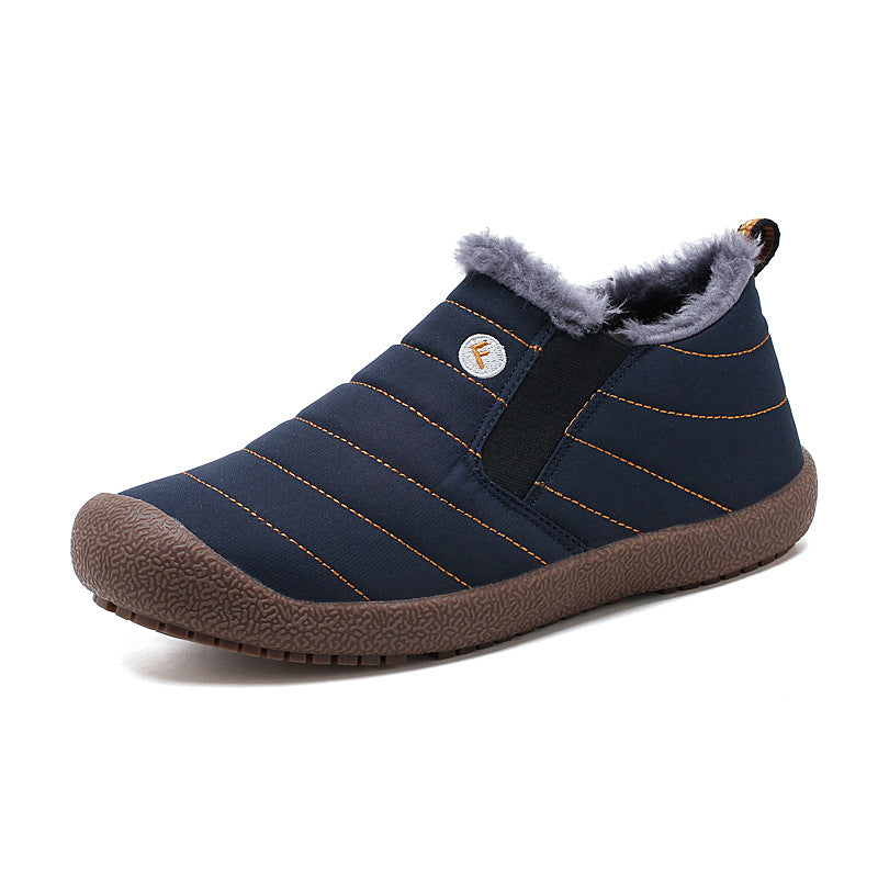 Dacomfy Mens Winter Shoes Ankle Boots Warm Fur Snow Boots Men DealSniper.net Blue 36