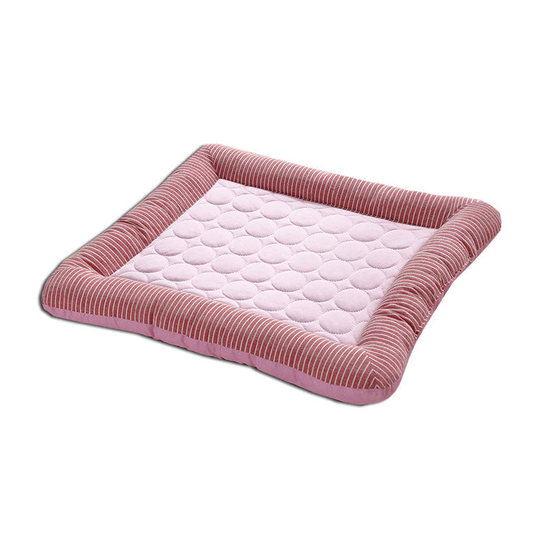 Pet Cooling Pad Bed For Dogs Cats Puppy Kitten Cool Mat Pets DealSniper.net Red L
