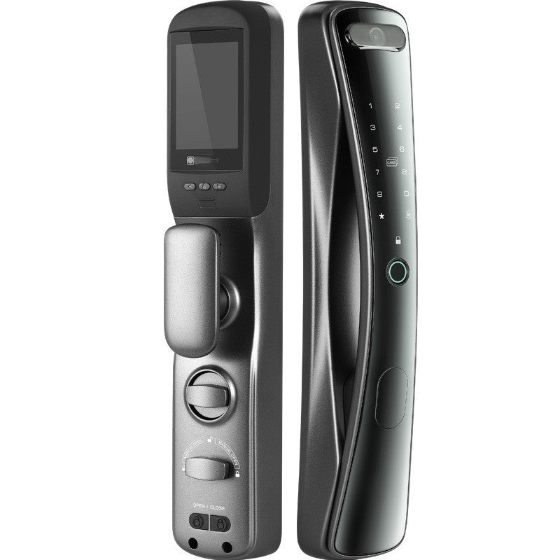 Automatic Fingerprint Lock With Surveillance Camera Password House DealSniper.net Grey A