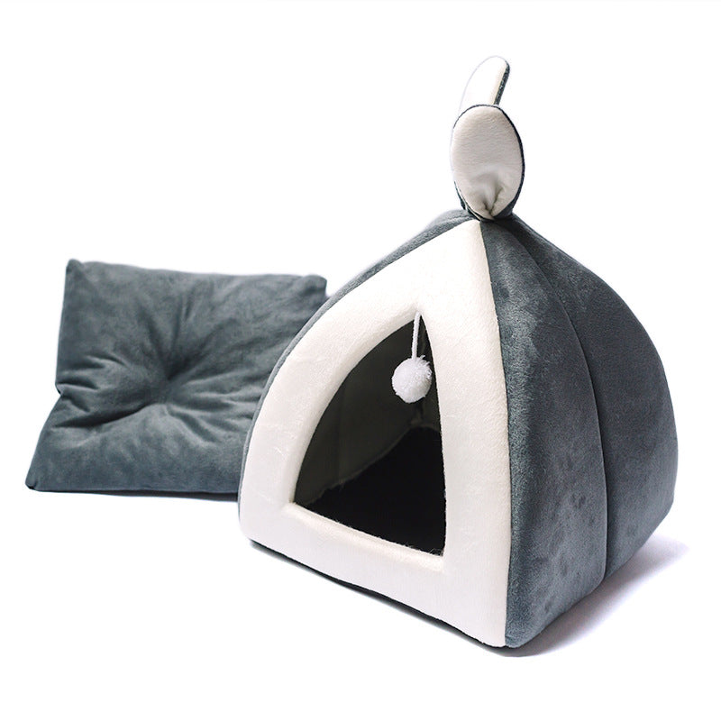 Cat House Cat House Villa Cat Bed Small Dog Kennel Pets DealSniper.net