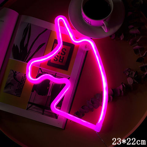 LED Neon Sign Night Light INS Decoration Home Decor dealsniper-net X