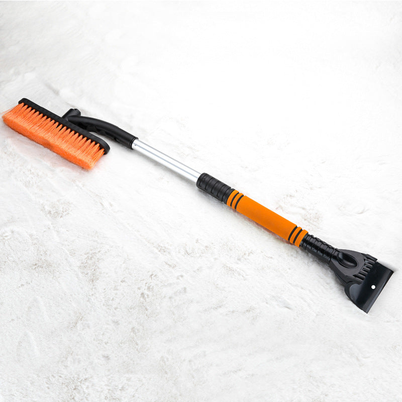 Car Cleaning Brush Ice Scraper Detachable Snow Shovel Brush Dust Vehicle dealsniper-net Orange
