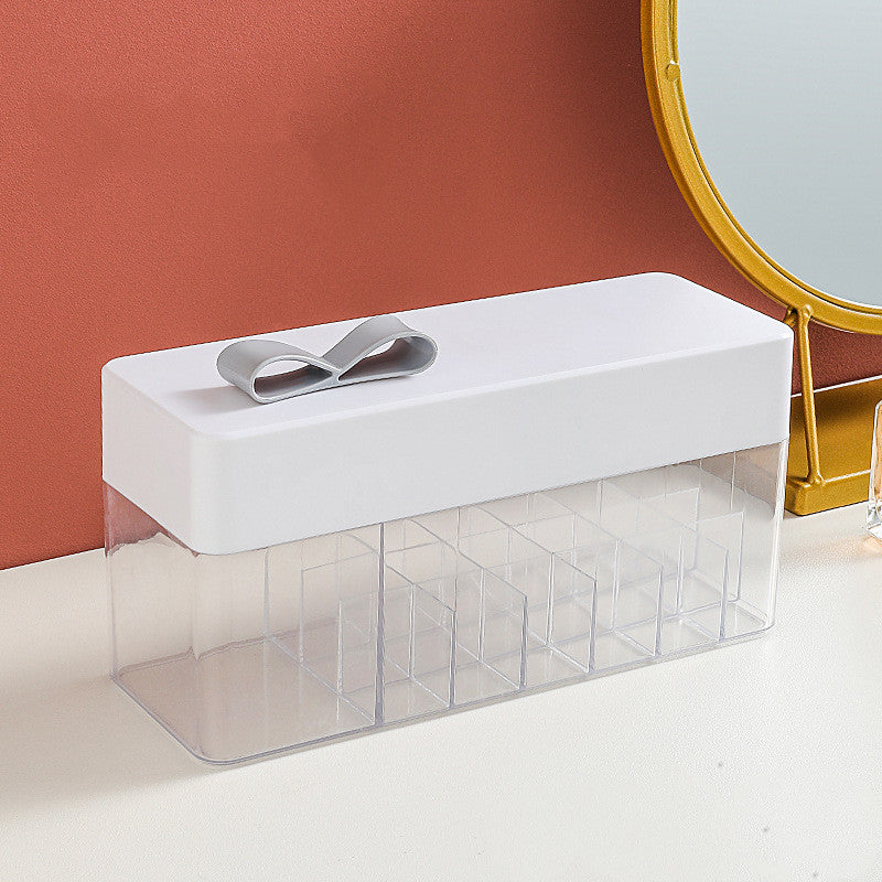 Dust-Proof Shelf Large Capacity Lipstick Storage Box Kids DealSniper.net White A