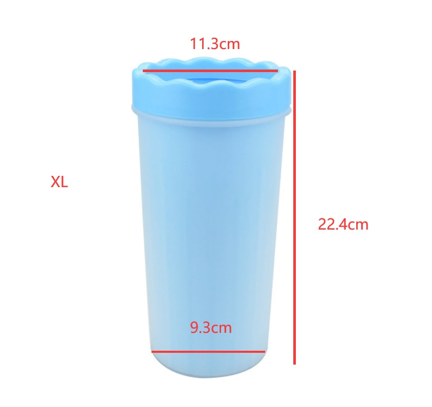 Silicone Dog Paw Washer Cup Pets DealSniper.net blue XL