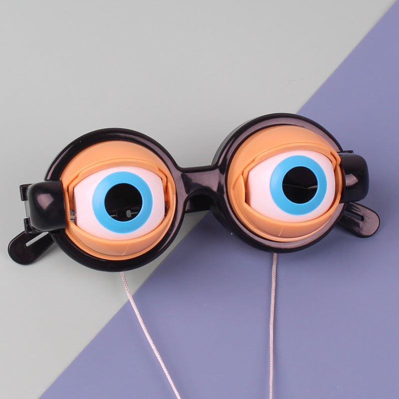 Crazy Eyes Glasses Toy Supplies Kids Party Kids dealsniper-net Black