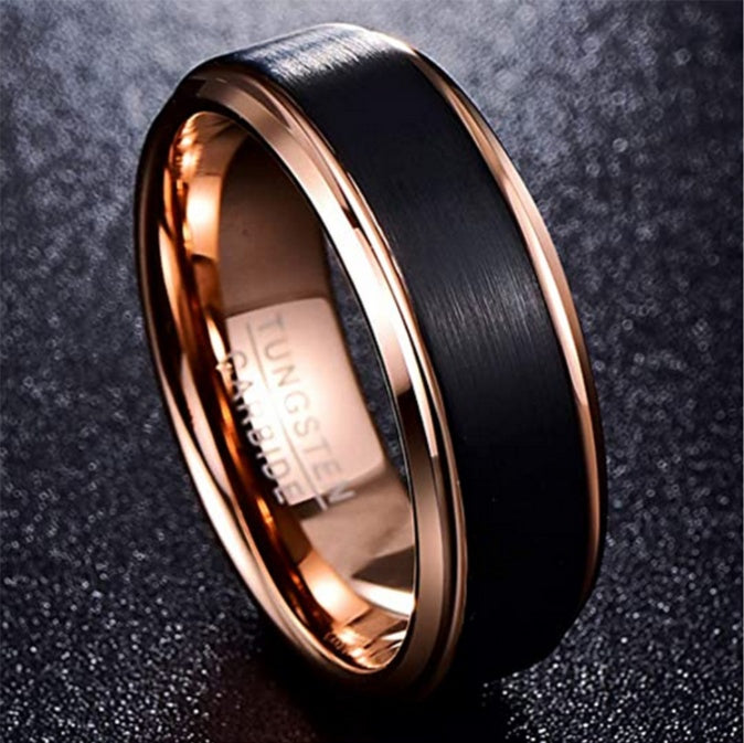 Two Tone Tungsten Steel Ring Men's Jewelry Jewelry DealSniper.net