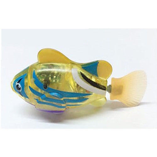 Cat Interactive Electric Fish Water Toy For Indoor Play Swimming Pets DealSniper.net Striped yellow 1PC