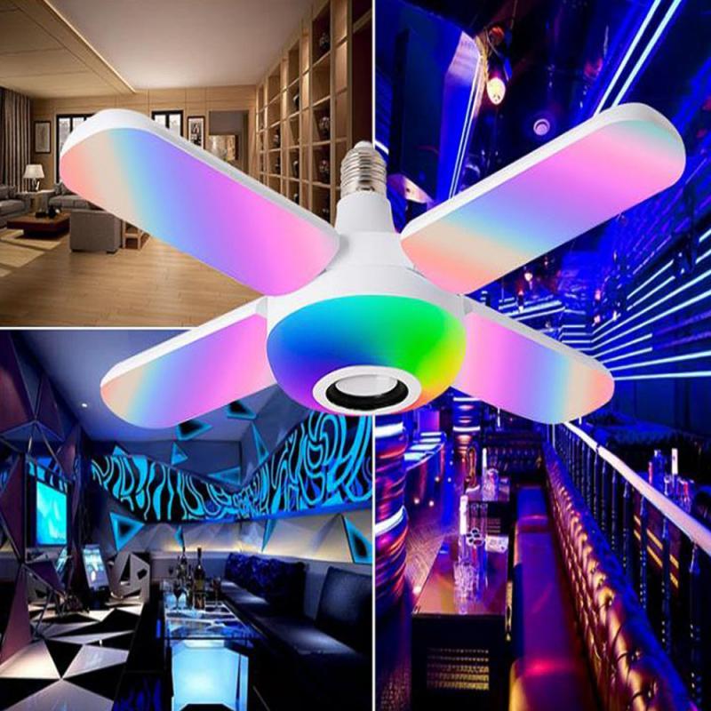 LED Four-leaf Bluetooth Music Lamp Colorful House DealSniper.net