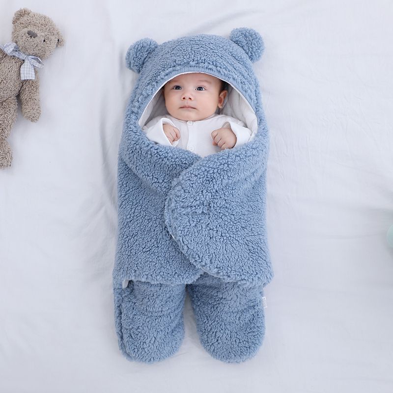 Baby Quilted Sleeping Bag Wrapper Kids DealSniper.net Light Blue 3M