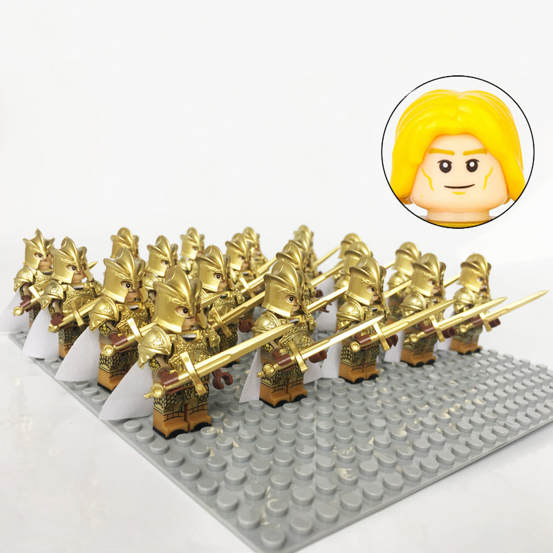 Medieval Lord of the Rings Gondor Soldier Blue Lion Castle Building Block Minifigures Kids DealSniper.net I