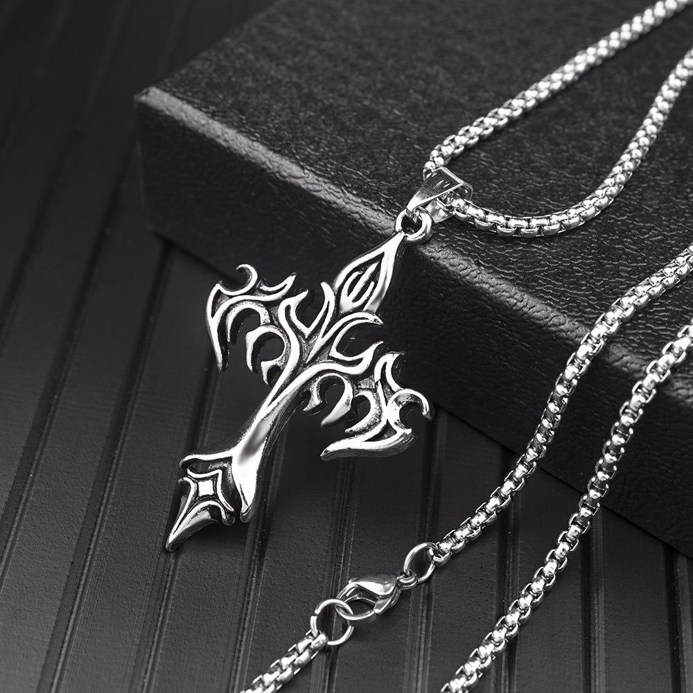 Cross Amulet Stainless Steel Pendant Jewelry DealSniper.net