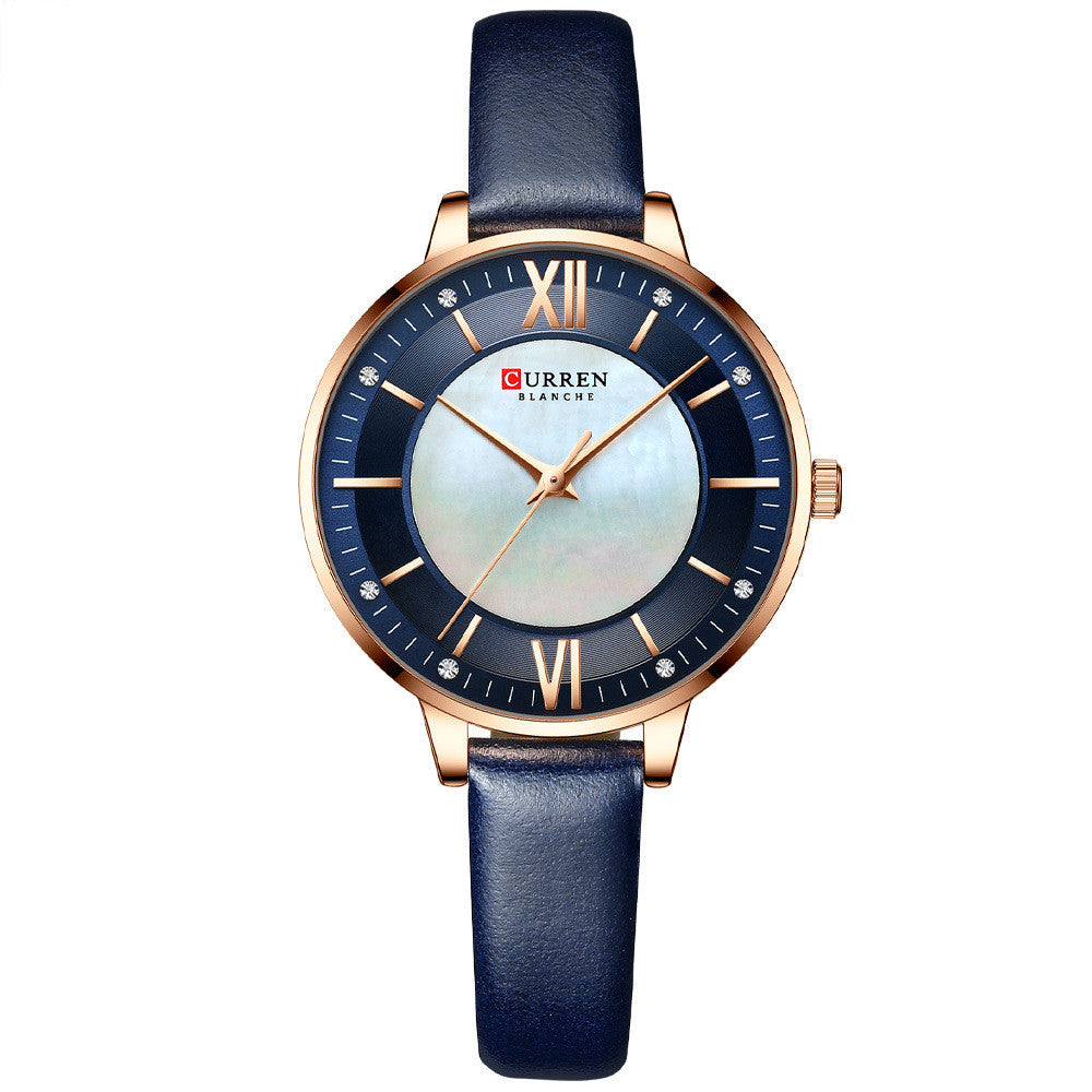 Ladies Watches Fashion Women's Watches Leisure Belt Jewelry DealSniper.net Dark blue