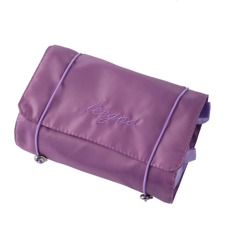 Four-In-One Cosmetic Bag Portable Travel Waterproof Wash Storage Bag Net Red Same Ins Style Cosmetic Storage Bag Travel DealSniper.net Purple