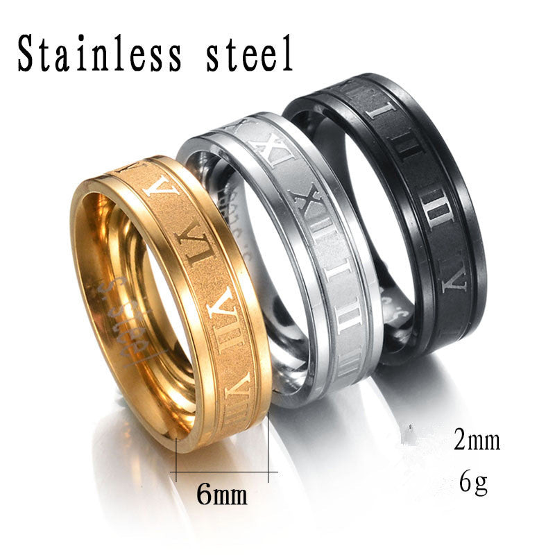 Stainless Steel Ring Personality Men's Fashion Titanium Steel Jewelry Jewelry DealSniper.net