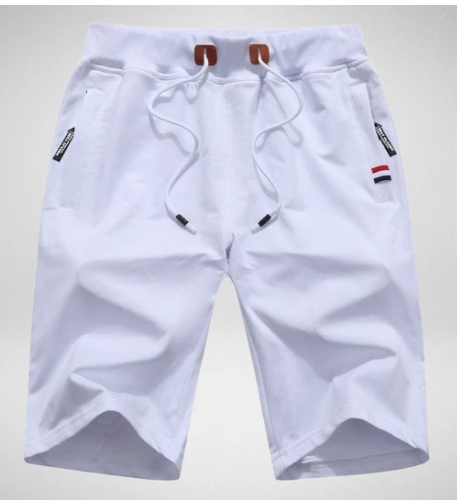 Men's Shorts Casual Classic Fit Drawstring Summer Beach Shorts Men dealsniper-net White 2XL