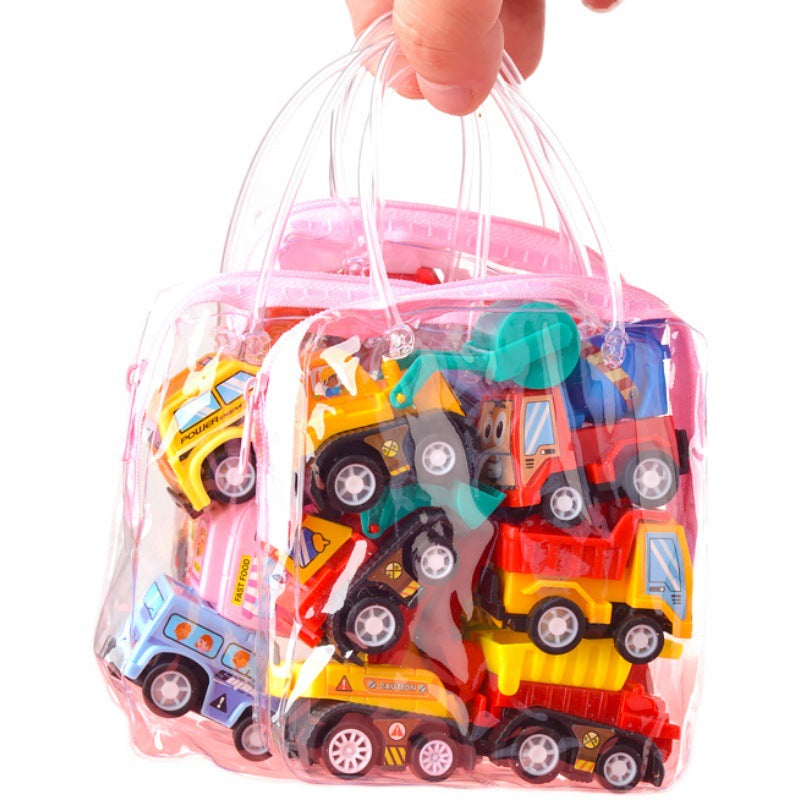 Pull Back CarInertial Car Pull Back carChildren's Fall Resistant Engineering VehicleExcavatorFire TruckTrolley Toy Stall Kids DealSniper.net