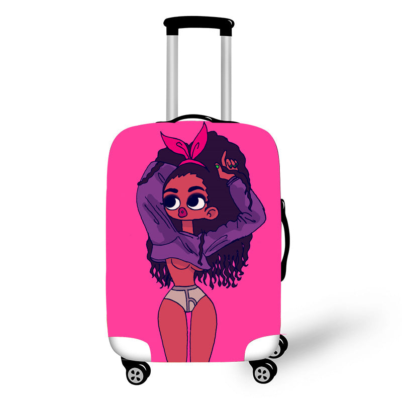 Nopersonality African Art Girl Travel Accessories Luggage Cover Women DealSniper.net