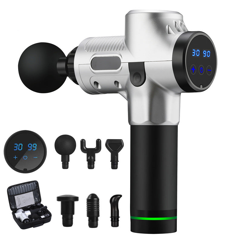 LCD Touch Display 30 Speeds Handheld Massage Gun Electronics DealSniper.net