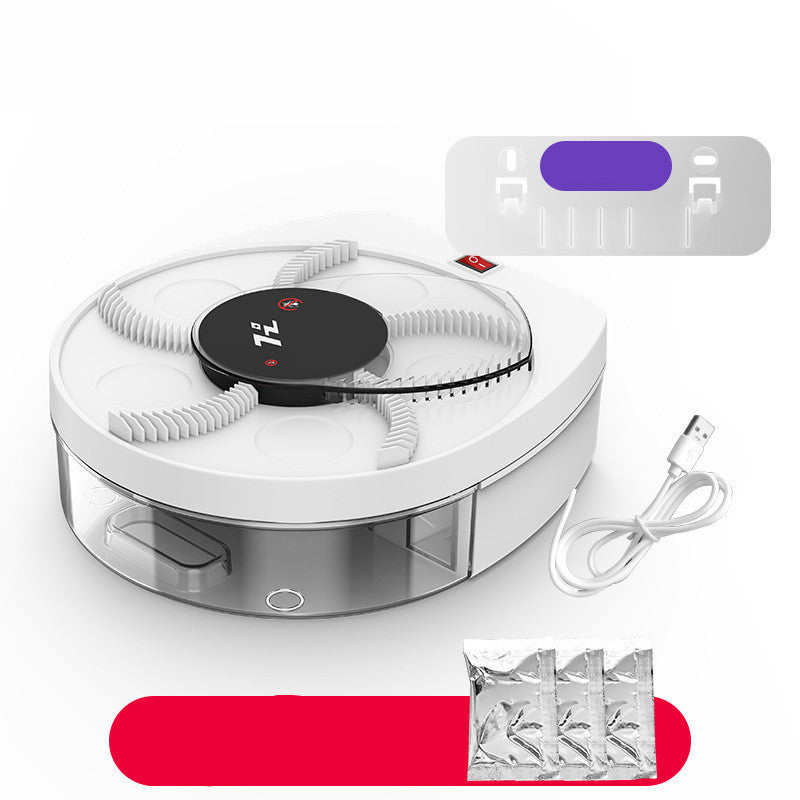 Wireless Fly-killing Lamp Restaurant Indoor Wall-mounted Trapping Fly Trap Artifact House DealSniper.net White Rechargeable bait