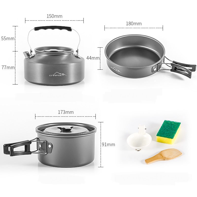 New Outdoor Camping Portable Stove Combination Outdoor dealsniper-net