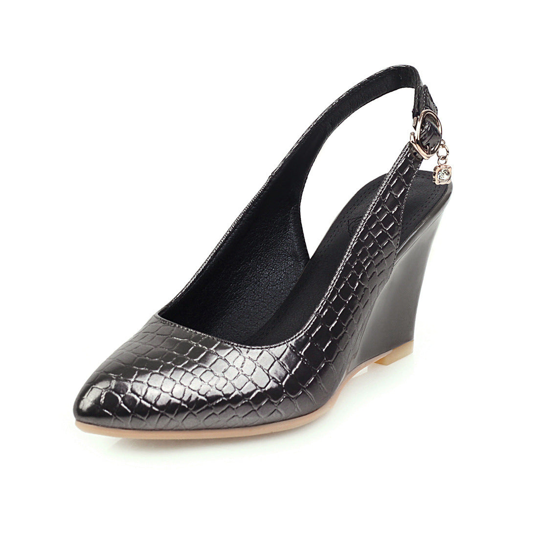 Womens Pumps Shoes Wedges Slingback Patent Women DealSniper.net