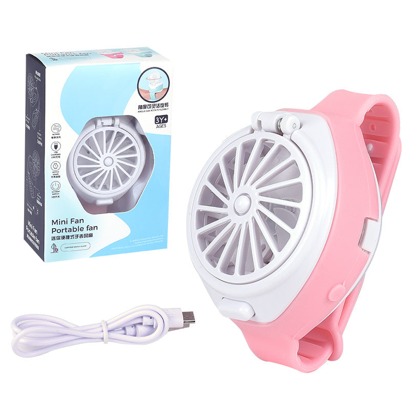 Children's Watch Automatic Bubble Blowing Machine Kids DealSniper.net Fan watch powder