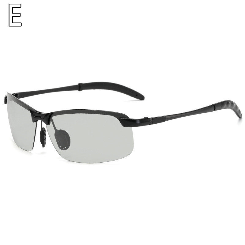 Photochromic Polarized Night Vision Sunglasses Men Gym From House E