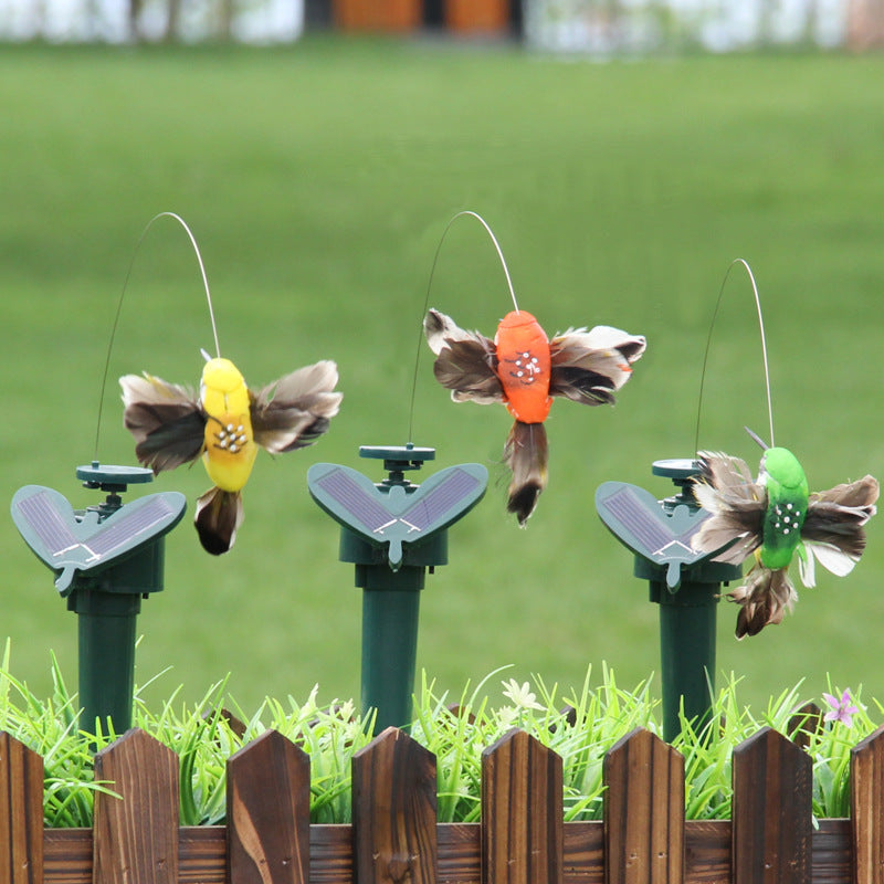 Solar Feather Bird Gardening Forest Home Decoration Handicraft Ornaments Garden DealSniper.net