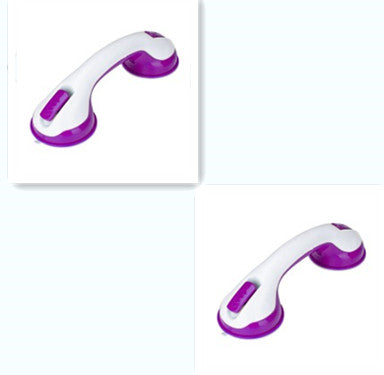 Bathroom Handrail Suction Cup Type Anti-skid Handrail Suction Cup Handrail House DealSniper.net Purple2pcs