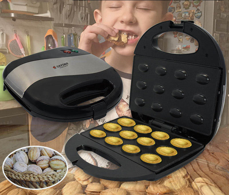 Mini Home Nut Sandwich Maker Baking Machine Kitchen DealSniper.net Black EU