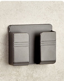 Mobile Phone Charging Storage Rack Punch-free Sticky Storage Box Gadgets DealSniper.net Grey