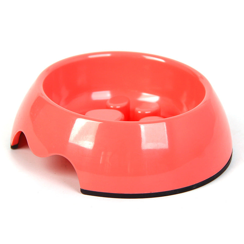Household Simple Pet Slow Food Bowl Pets dealsniper-net Watermelon red S