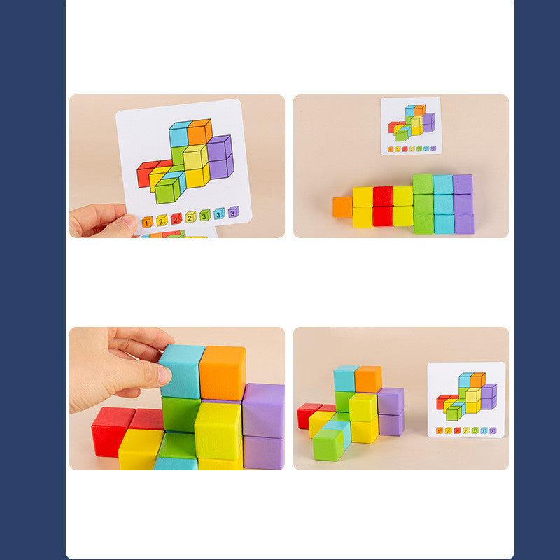 Three-Dimensional Space Thinking Toy Cube Building Block Hobby dealsniper-net