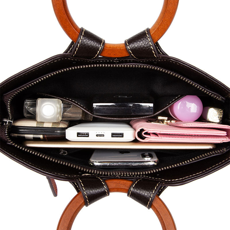 Fashion Vintage Designer Ladies Bags Genuine Leather Womens Handbags For Women Shoulder Bag Women DealSniper.net
