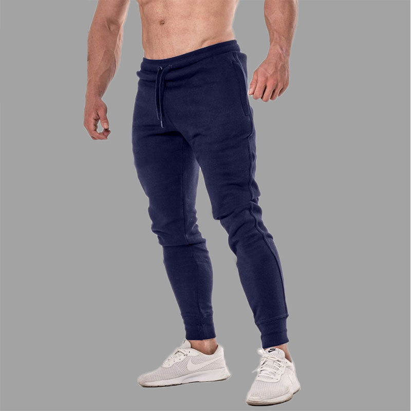 Sports pants fitness football training pants Men DealSniper.net Blue 3XL