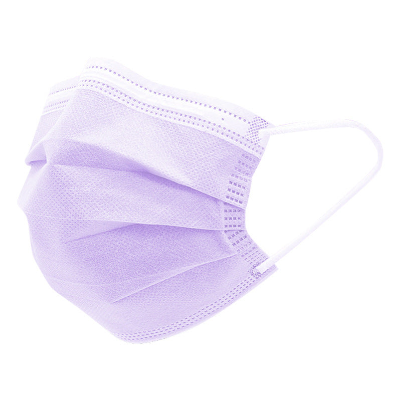 Professional Medical Mask Disposable 3-Ply Face Mask Antiviral Medical-Surgical Mask Health DealSniper.net Purple 50pcs