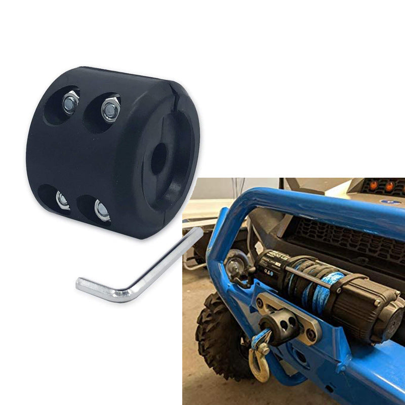 Off-road Vehicle ATVUTV Winch Rope Rubber Stopper Rubber Buffer Cushion Buffer Vehicle DealSniper.net