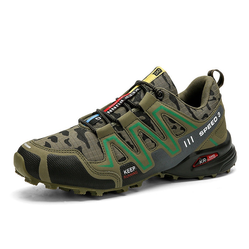Men Hiking Shoes Climbing Male Sports Shoes Work Safety Toe Men DealSniper.net GREEN CAMOUFLAGE 39