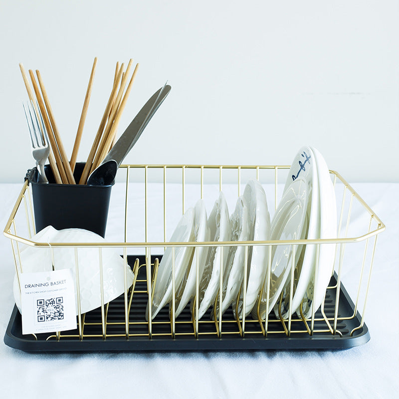 North Rail Dish Rack Drain Rack Kitchen Shelves Kitchen DealSniper.net