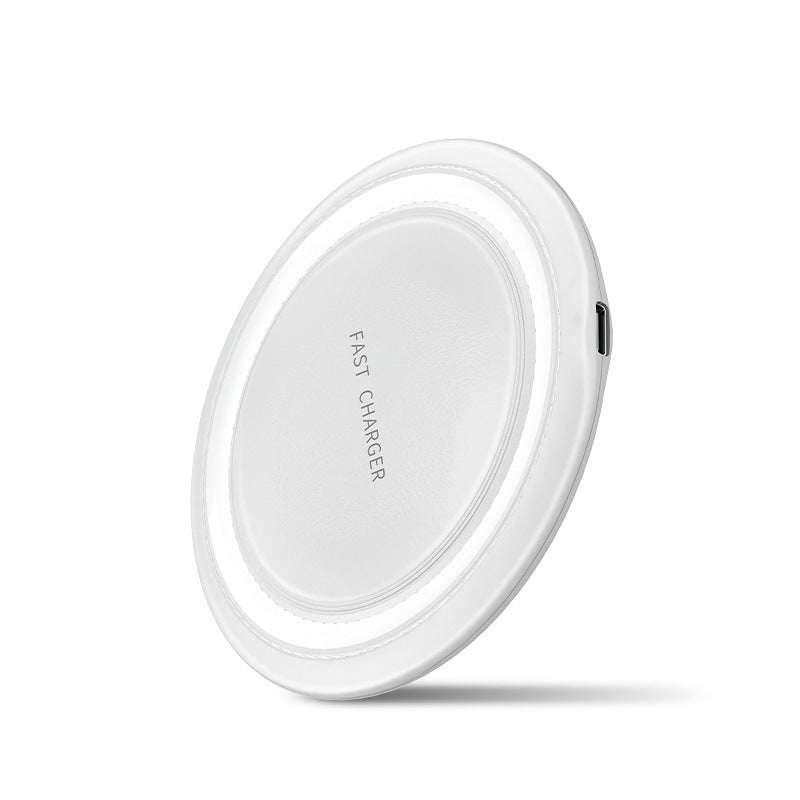 Desktop Private Mold Round Wireless Charger Electronics DealSniper.net White