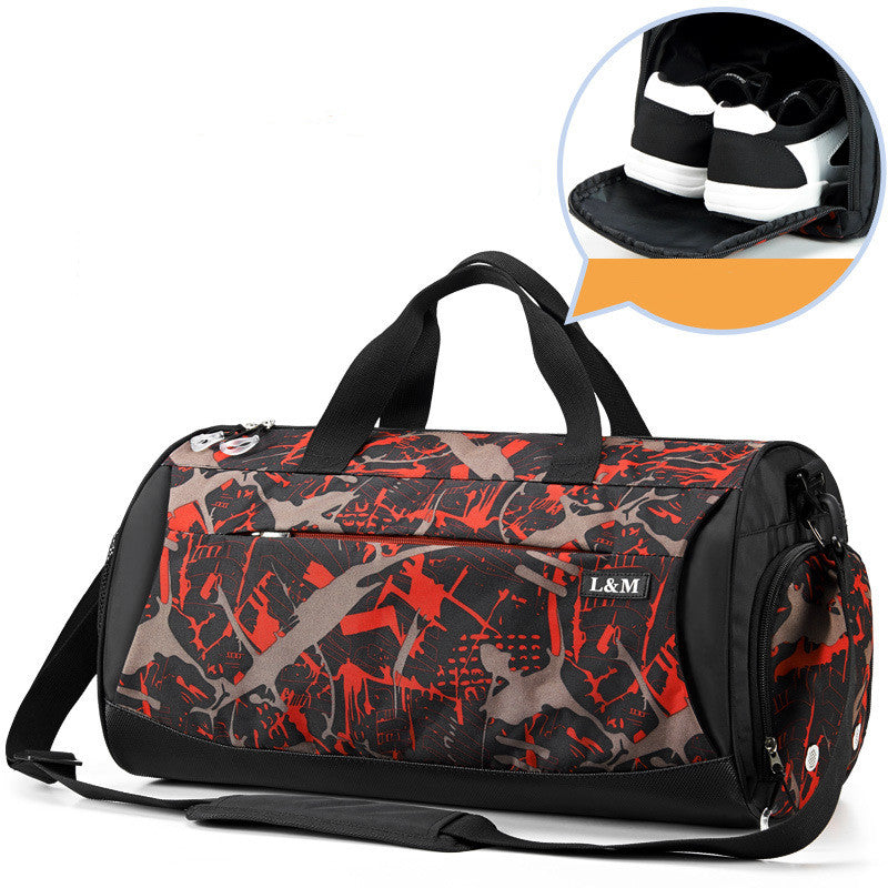 Fitness Sports Bag Men Sports dealsniper-net Red camouflage