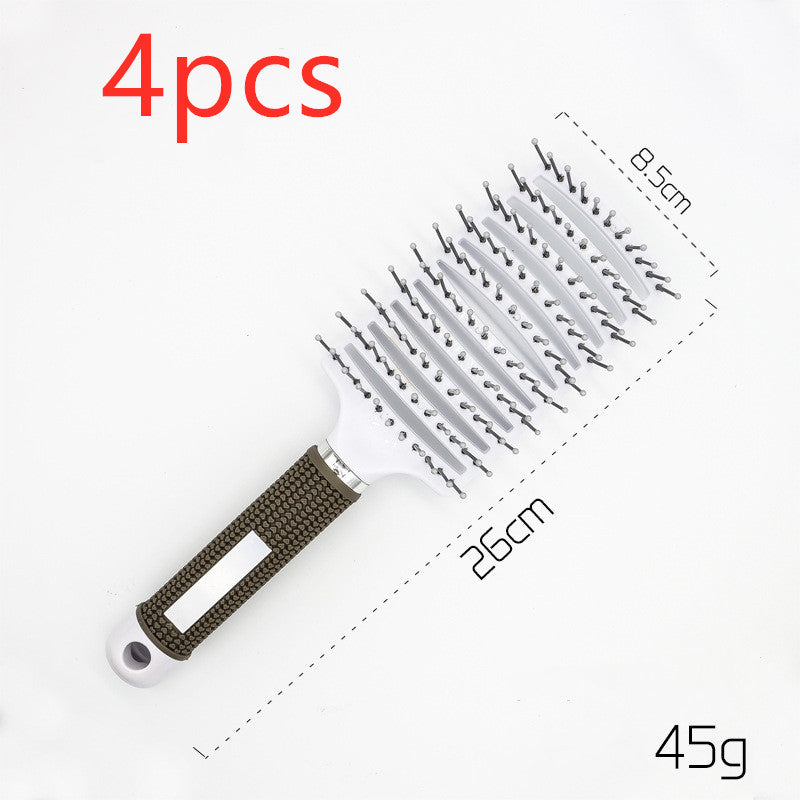 Hairbrush Anti Klit Brushy Haarborstel Women Detangler Hair Brush Bristle Nylon Scalp Massage Teaser Hair Brush Comb