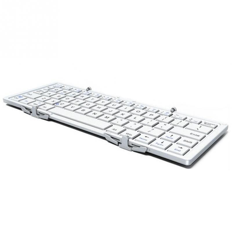 Intelligent Pocket Folding KeyboardTravel Edition Electronic dealsniper-net White