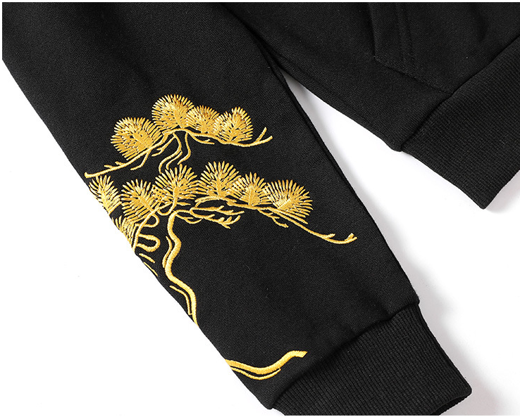 Fairy embroidered men's hooded sweatshirt Men DealSniper.net